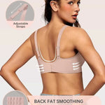Womens Deep V Wireless Bras Wire-free Comfortable Bra Full Cup Supportive and Breathability Bra Plus Up Beautiful Sexy Daily Bra