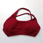 NCLAGEN Asymmetric Sports Bra Gym Top Woman High Support Halter Backless Fitness Speed Activewaer Workout Seamless Underwear