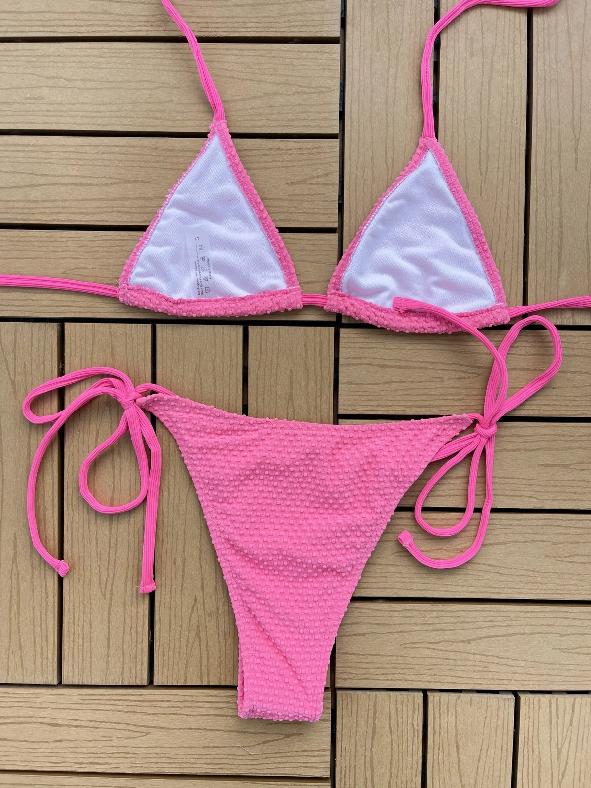 DEKA Women Brazlian Solid Mirco Bikini Set Tie Side G-String Thong Swimsuit Female Bandage Bathing Suit Swimwear Biquini