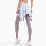 Women Tennis Self-Tie Sports Skirts Athletic Yoga Skirt Long Strap Hip Covering Fitness Wrap Cover Up Anti Glare Ballet Skirt
