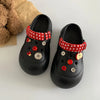Women Fashion Clogs Indoor Street Slippers Cute DIY Apple Summer Autumn Platform Shoes Soft EVA Female Daily Walking Sandals