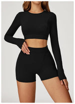 New Yoga Set 2Pcs Women No Logo Tank Tops High Waist Seamless Shorts Workout Outfit Fitness Gym Clothes Workout High quality