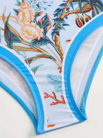 2026 Printed Strappy Swimsuit One Piece & Beach Dress Sexy Swimwear Women Bathing Swimming Swim Suit Female Padded Beachwear