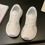 Spring Autumn Breathable Mesh Sneakers Women Mix Color Lace Up Sports Shoes Woman Wear Resistant Platform Casual Shoes Mujer