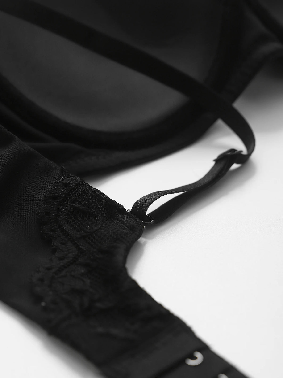 Knit Sexy Women's Thin Cup Lace Bras Lace Splicing Underwire Bra Push-Up Breathable Women's underwear