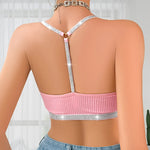 1pcs Sexy Lace Floral Camisole No Pad Ribbed Sexy Lingerie Breathable Comfortable Lady Tanks Top Charming Party Vest Underwear