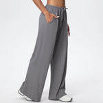 Women's Seamless Yoga Pants Sports Fitness Gym High Waist Hip Lifting Training Straight Leg Pants Running Workout Pants