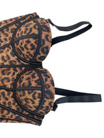 Fishbone Corset Cross-Border European and American Leopard Print Spicy Girl Tank Top Sexy Inner Wear Camisole High-End Outerwear Bra