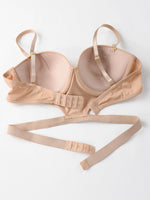 stylish sexy bra T-shirt underton beautiful back half cup smooth and exposed waist slim waist big exposed back push up bra