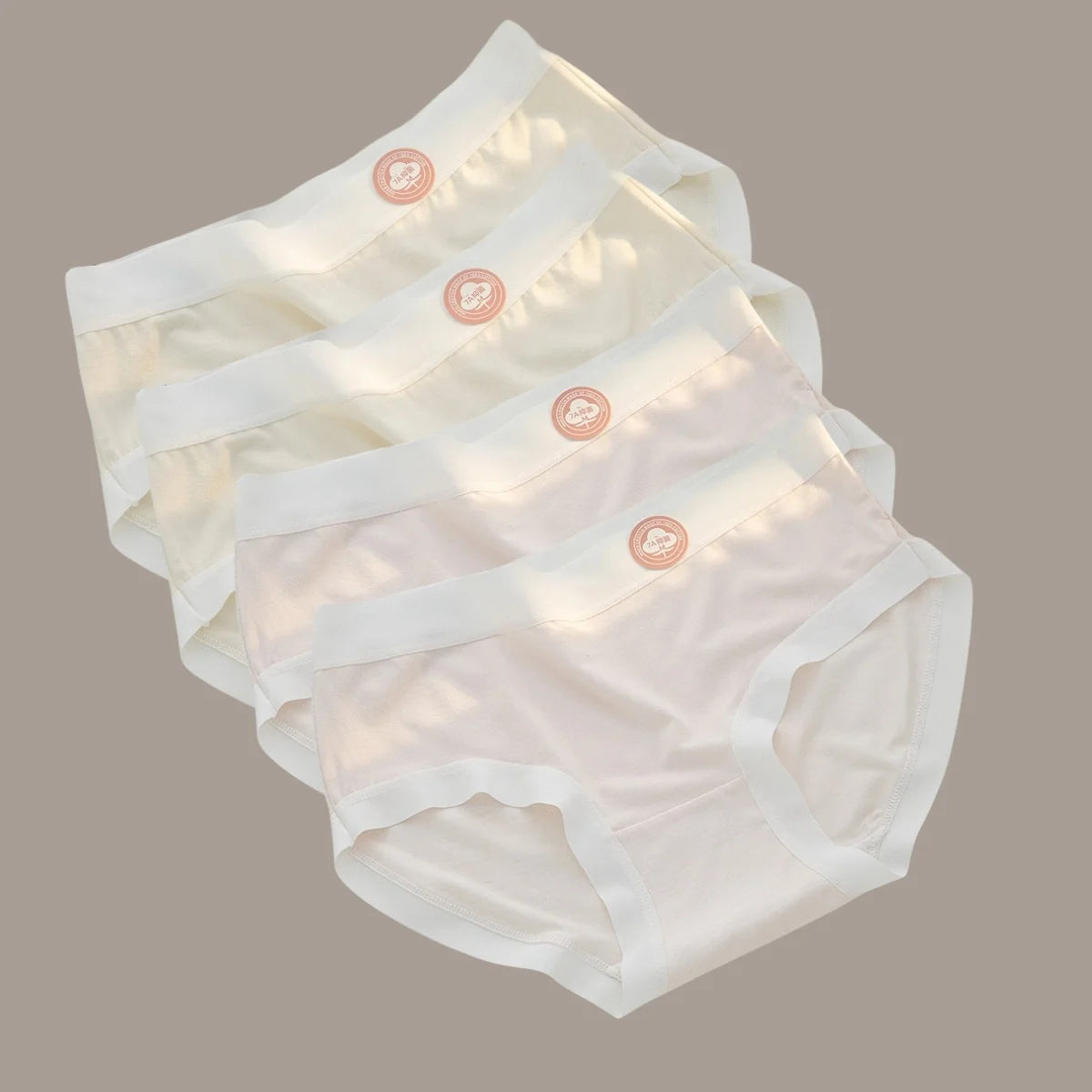 4Pcs/Set Women Low Waist Panties Breathable Comfy Briefs Soft Underwear Female Underpants Solid Color Sexy Lingerie M-XL