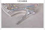 PVC Transparent Crystal Sandals Women Gold Silver Wedding Holographic Summer Jelly Shoes Ladies Thin High Heels Sandalias Mujer
