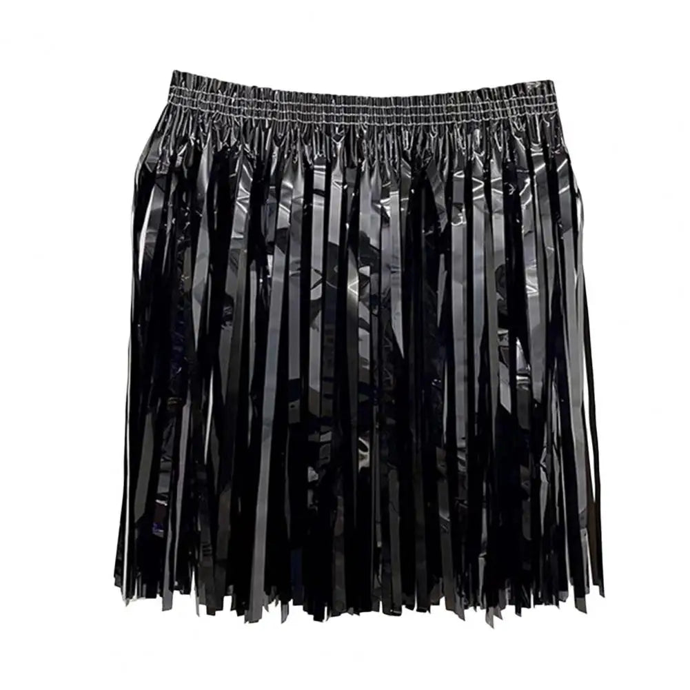 Sequin Cheerleading Team Dress for Adults Kids Rain Skirt Dance Costume Streamer Fringe Half Skirt for Beach Parties