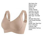 Support Bra Yoga Underwear Wireless Push-Up Bra Natural Lift Seamless Vest Type Straps Wire-Free Full Coverage Bra