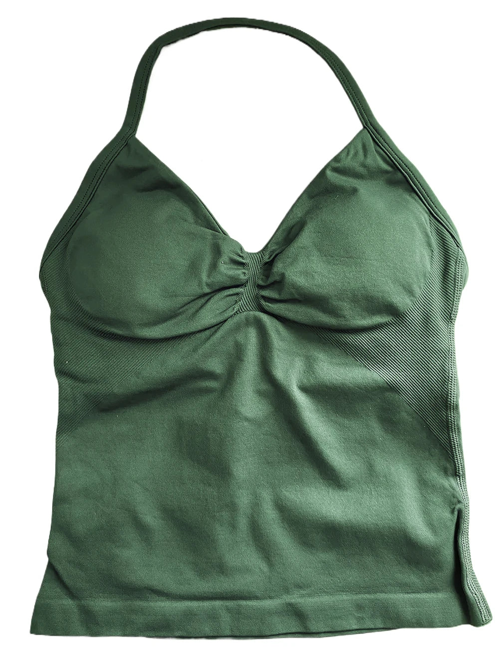 Longline Gym Top Women Clothes Sports Shirts Yoga Crop Top Vest Sports Bra Padded Halter Fitness Backless Workout Tank Top Woman