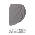 Women Chiffon Swimwear Cover Up Wraps Pareo Scarf Bikini Cover-Ups Wrap Beach Sexy Skirts See-Through Scarf Cover Up Dress