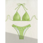 New Sexy Shell Thong Bikinis 2025 Swimsuits Women's Swimwear Female Beach Swim Wear Bathing Suits Brazilian Bikini Set Green
