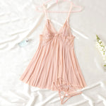 New Erotic Pajamas Set Lace Sleepwear For Women Exotic Cotumes Babydoll Transparent Dress Sexy Lingerie Hot Nightdress Open Bra