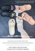 Fashion Mary Jane Garden Shoes Woman Platform Slippers Cute DIY Thick Sole Girls Summer Indoor Beach Slides Ladies Footwear