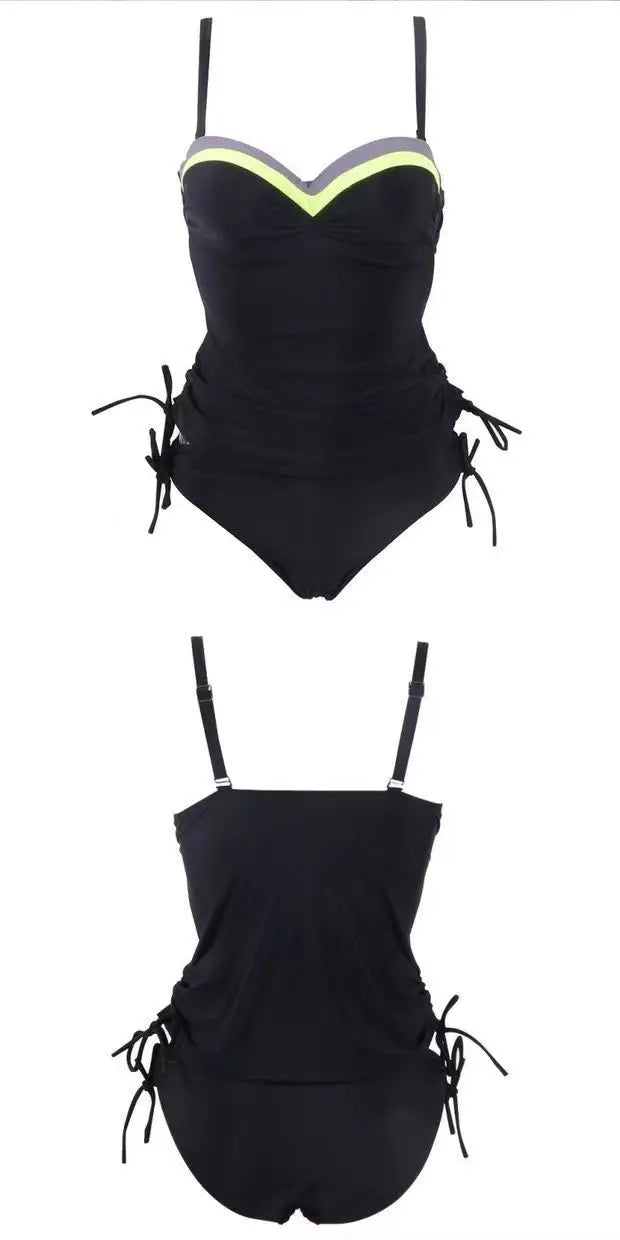 Summer Two Pieces Swimsuits Woman Push Up Swimwear Female Tankini Sets Beachwear Brazilian Bathing Suit Sports Women Bathers