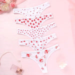 5pcs/Set Print Design Sexy Women thongs Fashion New Panties Underwear Breathable Comfortable Lady G-string Elegant Sexy Lingerie
