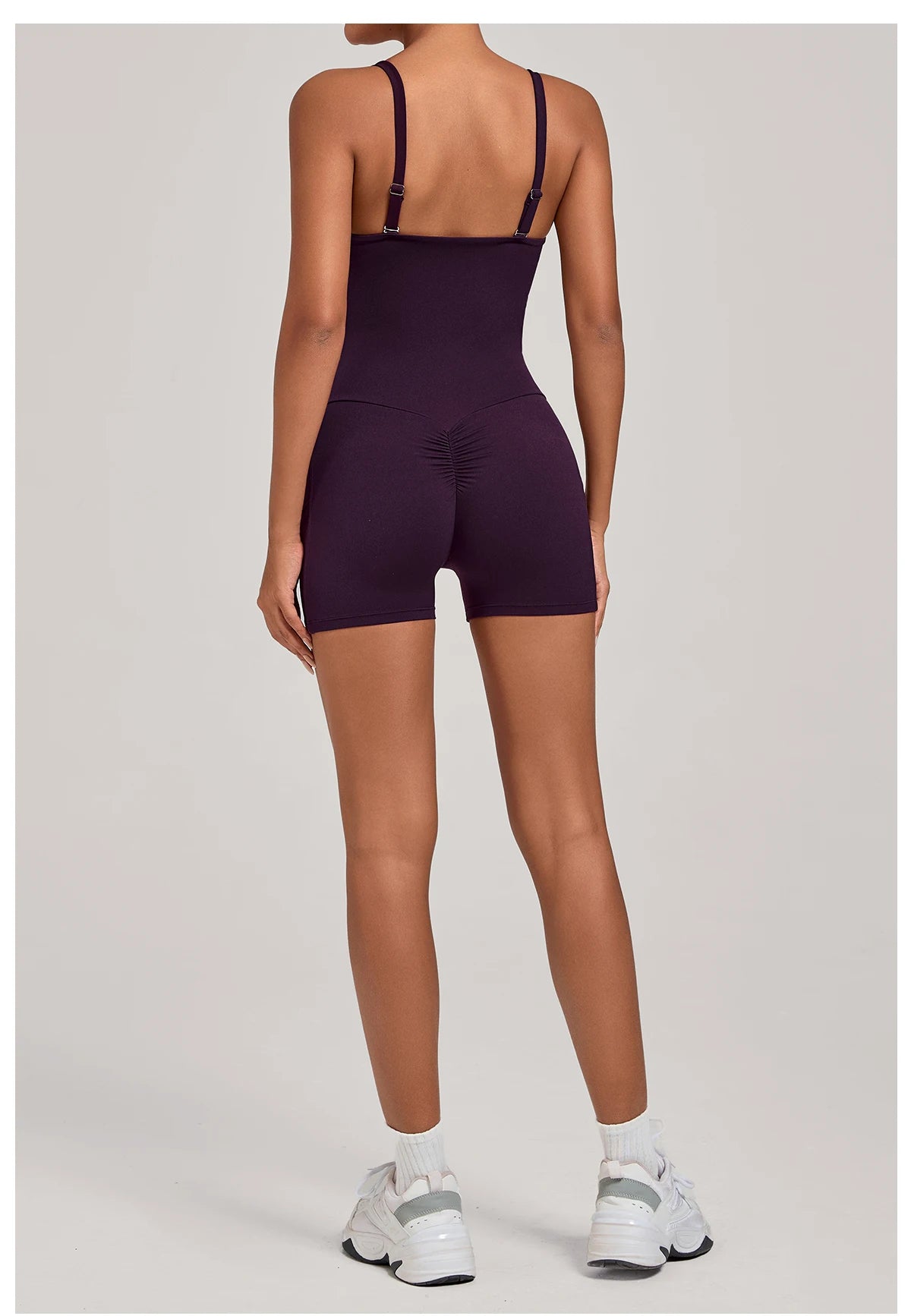 Womens Two Way Wear Bodysuit Sleeveless Yoga Stretch One Piece Romper Sexy Fitness Side Pockets Sportwears Bodysuit