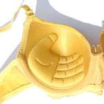 Beauwear Green Embroidred Floral Bra with Pendent Push Up Bra with Foam Pad Underwire Bras 75B 80B 85B-W8001