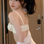 Women's Small Breasts Gathered Bra Flat Chest Collection Anti-sagging Side Breast Support No Steel Ring Embossed Underwear