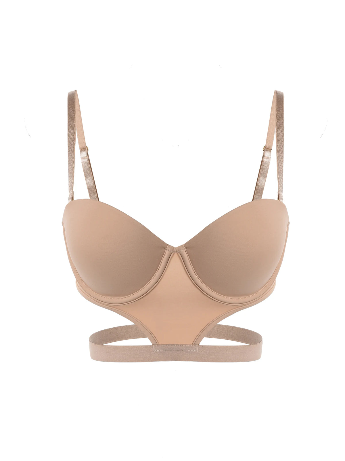 stylish sexy bra T-shirt underton beautiful back half cup smooth and exposed waist slim waist big exposed back push up bra