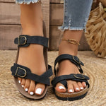 2026 Women's Cork Footbed Slide Sandal Adjustable Buckle Summer Outdoor Suede Sandals with Arch Support Non-slip