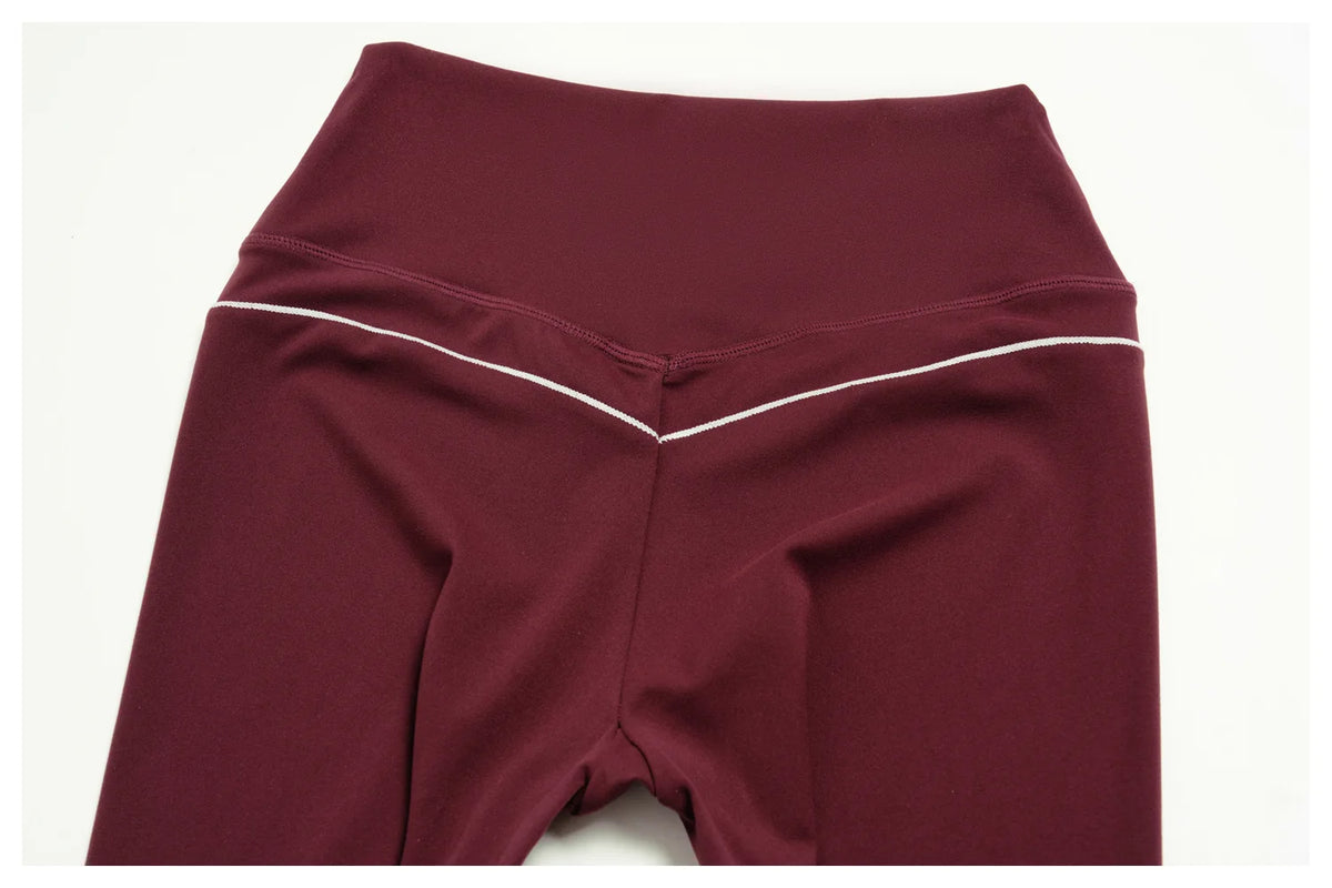 New Yoga Suit Women Color Blocked V-neck I Shape Sports Bra Fitness Clothes Summer Tight Running High Waist Leggings Tracksuit