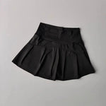 Women's High-Waisted Sports Short Skirt Anti-Glare A-Line Yoga Pants Skirt with Inner Lining for Fitness Cool Design