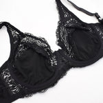 Bras For Women Minimizer Brassiere Plus Size Lace Bra Support Underwire Full Big Cup Thin Adjusted-straps D E F G H I