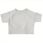 Gym Top for Women Short Sleeve Yoga Crop Top Ribbed Sports T Shirts Clothes Fitness Seamless Workout Tee Sports Tops Activewear