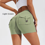 DIAS FIT JOY Tight Women's Shorts Pocket High Waist Lifting Buttocks Quick Drying Yoga Shorts