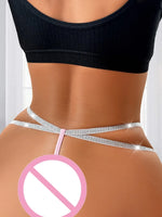 1pcs 2026 New Fashion Style Pink Sexy Women G-string Low Rise Breathable Sexy Lingerie Shiny Silver Satin Lady Thongs Underwear