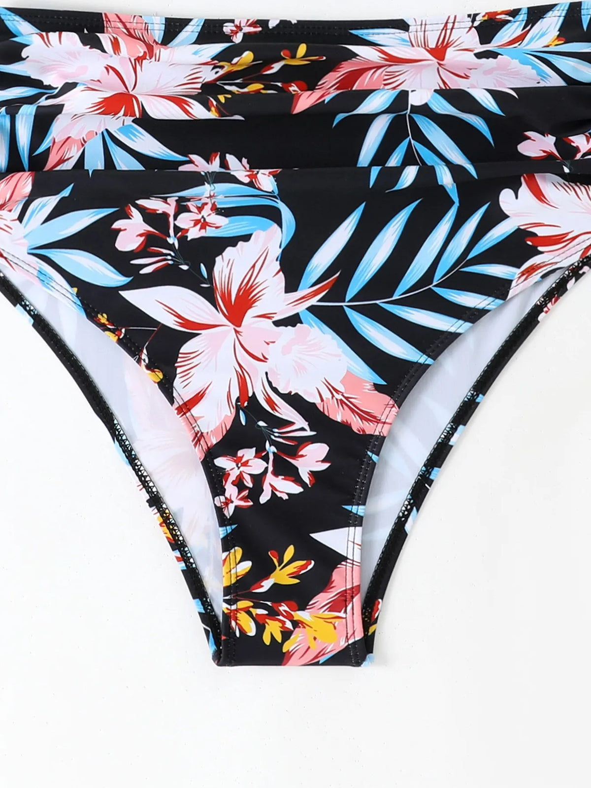 Sexy High Waisted Bikini 2025 Floral Swimsuit Female Swimwear Women Vintage Bikinis Set Bather Beachwear Bathing Suit Holiday