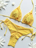 New Solid Color Bikini Set 2026 Women's Swimsuit Hanging Neck Rope Split Swimsuit 2-piece Set Summer Beachwear
