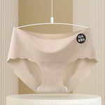 10A Grade Ice Silk Seamless Panties Solid Color Panties Underwear Women Comfort Wear Naked Feeling