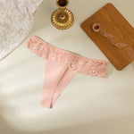 BZEL Light Soft Low Waist Women's Panties Thongs Sexy Lace Hollow Out Female Plain Underwear T-Back Tanga Briefs for Ladies S-L