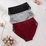 3/4pcs/pack Mid Waist Seamless Women Panties Underwear Solid Breathable Comfortable Female Underpants Soft Lingerie Lady Briefs