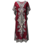 Dresses For Womens Kimono Style Vintage Printed Loose Summer Beach Clothes Personality Weastern Funny Women Dresses Casual