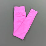 HISTELLO Impact Leggings Women Seamless Sports Yoga Pants Low Ribbed Band Gym Tights Fitness Workout Scrunch Butt Leggings
