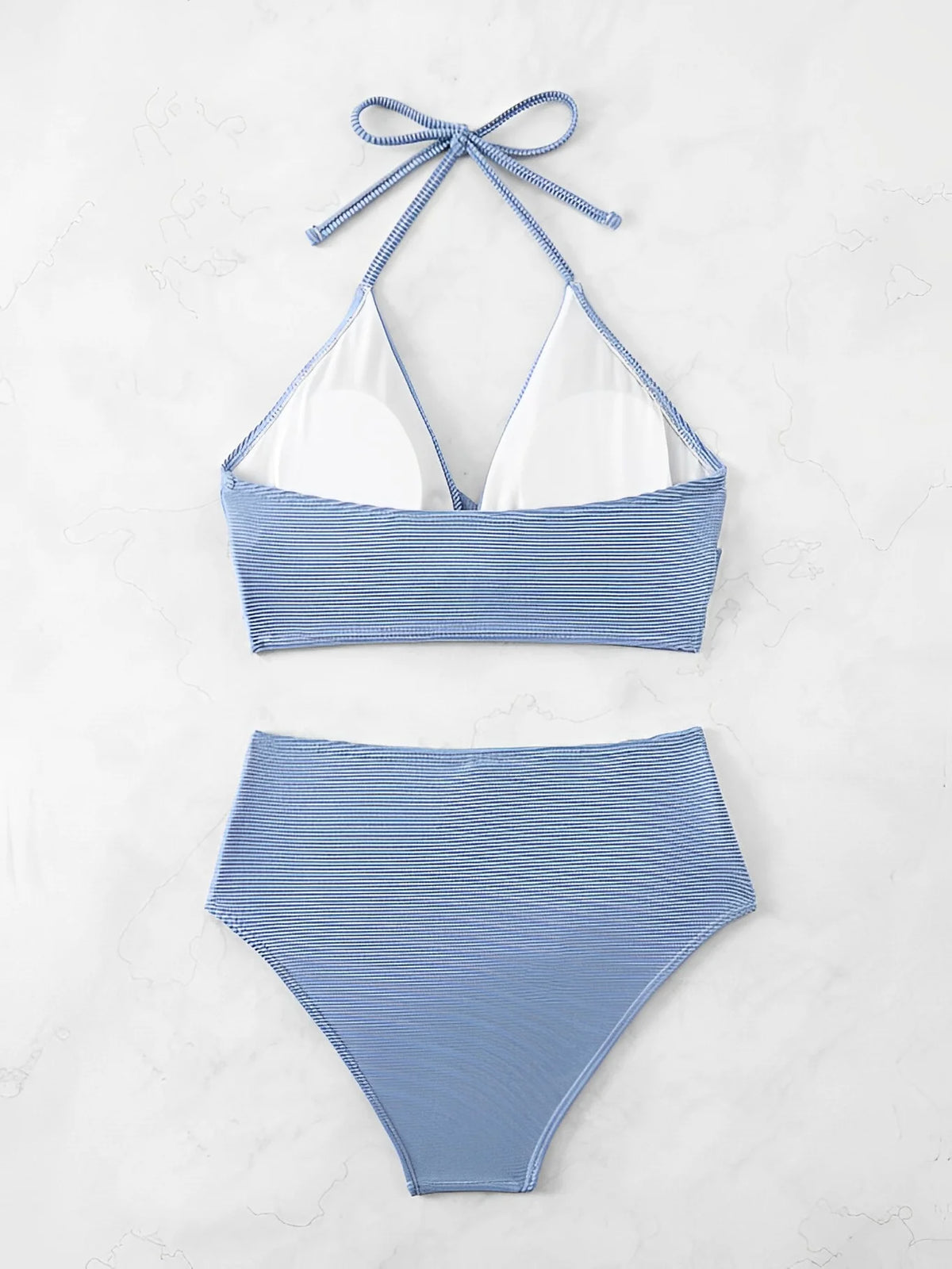 Sexy High Waist Bikini 2026 Women Halter Swimwear Female Swimsuit Solid Bathers Swimming Bathing Swim Suit Summer Beachwear
