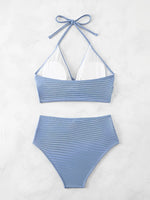 Sexy High Waist Bikini 2026 Women Halter Swimwear Female Swimsuit Solid Bathers Swimming Bathing Swim Suit Summer Beachwear
