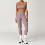 Yoga Set 2PCS Fitness Suit Women's Tracksuit Sportswear Workout Sports Bra High Waist Leggings Gym Clothing Sports Shorts Suits