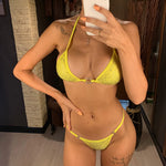 Sexy Bling Rhinestone Mini Bikini Female Swimsuit Women Swimwear Two-Pieces Bikini Set Bather Bathing Suit Swim Lady V2064