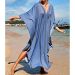 Greek Goddess Long Dress Batwing Sleeve Tunic Beach Cover Up Cover-ups Beach Dress Beach Wear Beachwear Kaftan Maxi Dress V4427