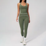 Yoga Suit 2PCS Women Tracksuits Sports Outfits Gym Clothes Running Sports Bra Suits Female Workout Yoga Clothes Athletic Wear