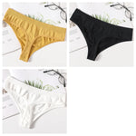 3Pcs/Set Thongs Women's G-String Sexy Female Seamless Underwear Breathable Panties Soft Sexy Lingerie Comfort Intimate