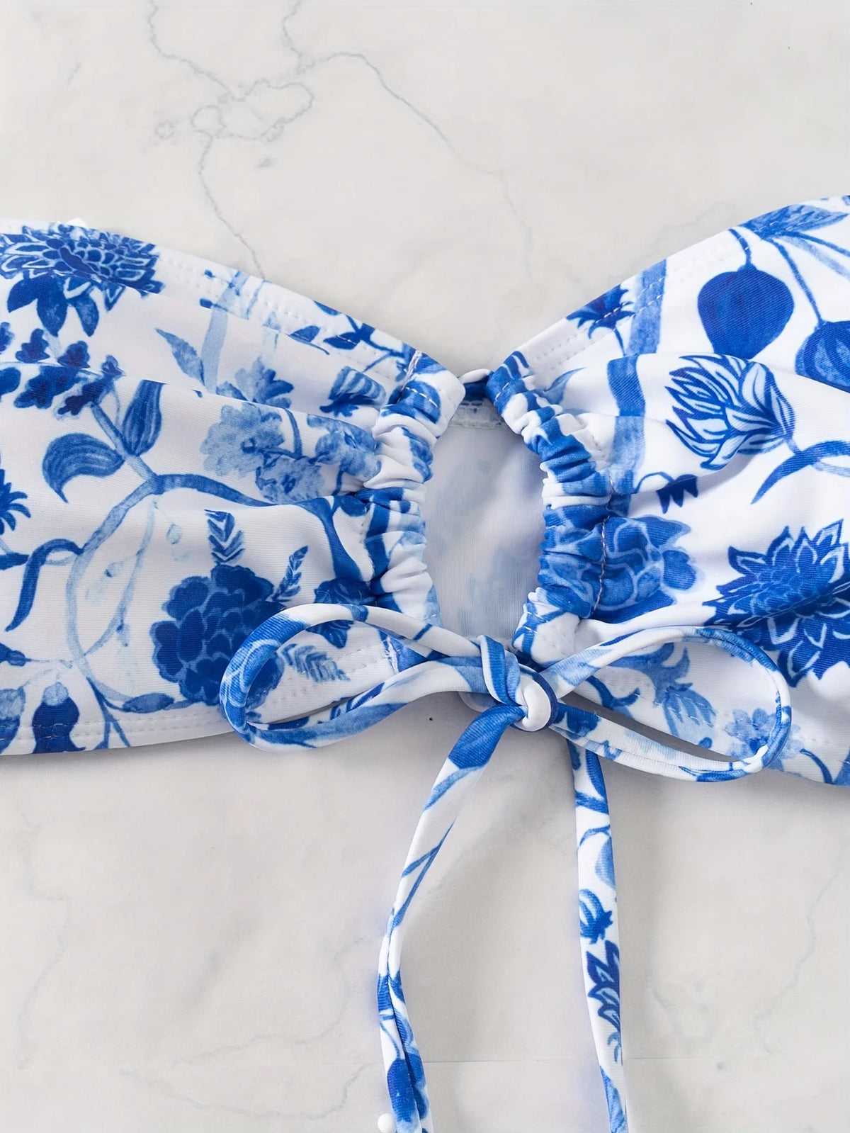 ZTVitality Sexy Print Bikini Set 2024 New Arrival Padded Bra Bandage Strapless Swimsuit Women Swimwear Summer Beachwear Biquini